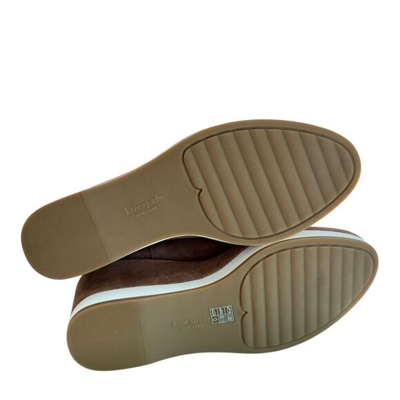 Kate Spade Addison Wedge Bootie in warm gingerbread suede size 8 NWB - Picture 10 of 10